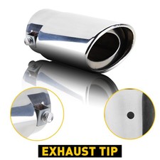 1pcs Tip Stainless Steel Exhaust Tip 1.5-2.4inch Outlet Universal Straight Cut 1pcs Tip Stainless Steel Exhaust Tip 1.5-2.4inch Outlet Universal Straight Cut