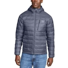 Eddie Bauer Men's Down Puffer Jacket, Gray, Size L