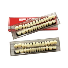 56 Pieces False Teeth Acrylic Resin Denture Tooth, Denture Tooth Replacement kit