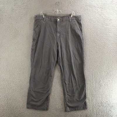 Carhartt Pants Mens 40x30 Relaxed Fit Zip Fly Straight Leg Cargo Work Gray