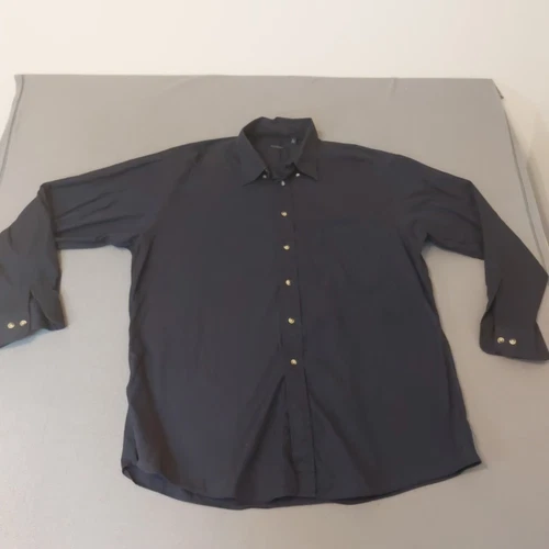 Camicia elegante uomo Burberry manica lunga grande viola scuro autentica made in USA