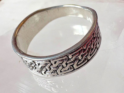Keltisches Knotenband 925 Ring Gr. 8 Balance Original Handarbeit von JKL 460