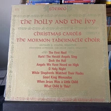 🎅🏼 Mormon Tabernacle Choir - Holly & Ivy (1965, Vinyl LP) *CHRISTMAS $12.25*
