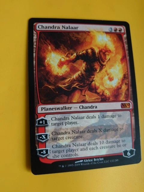 Chandra Nalaar. M10 Mythic planeswalker Magic the Gathering Card. Rare - Image 3 of 4