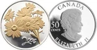 Canada  - 2006 50-CENT STERLING SILVER COIN - GOLDEN DAISY with Box/CoA