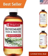Hydrating Rosemary Hair and Skin Oil - 236 mL Relaxing Essential for Daily Use