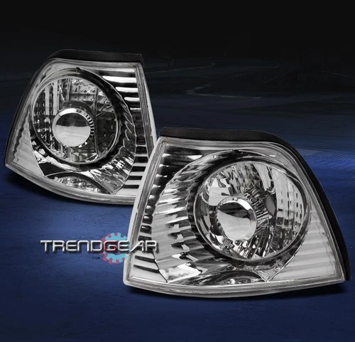 92-98 BMW E36 3 SERIES 4DR SEDAN FRONT CORNER SIGNAL LIGHTS CHROME DIAMOND 96 97