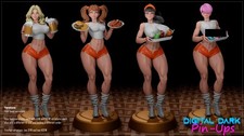 Hooters 1/12 Scale Resin Figure NSFW | Unpainted Model Kit