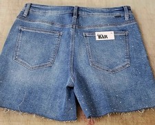 Risen Women's Denim Shorts With Rhinestone