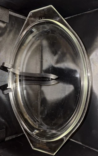 Vintage Clear Pyrex Replacement Glass Lid 945C 945 C Oval Dome2