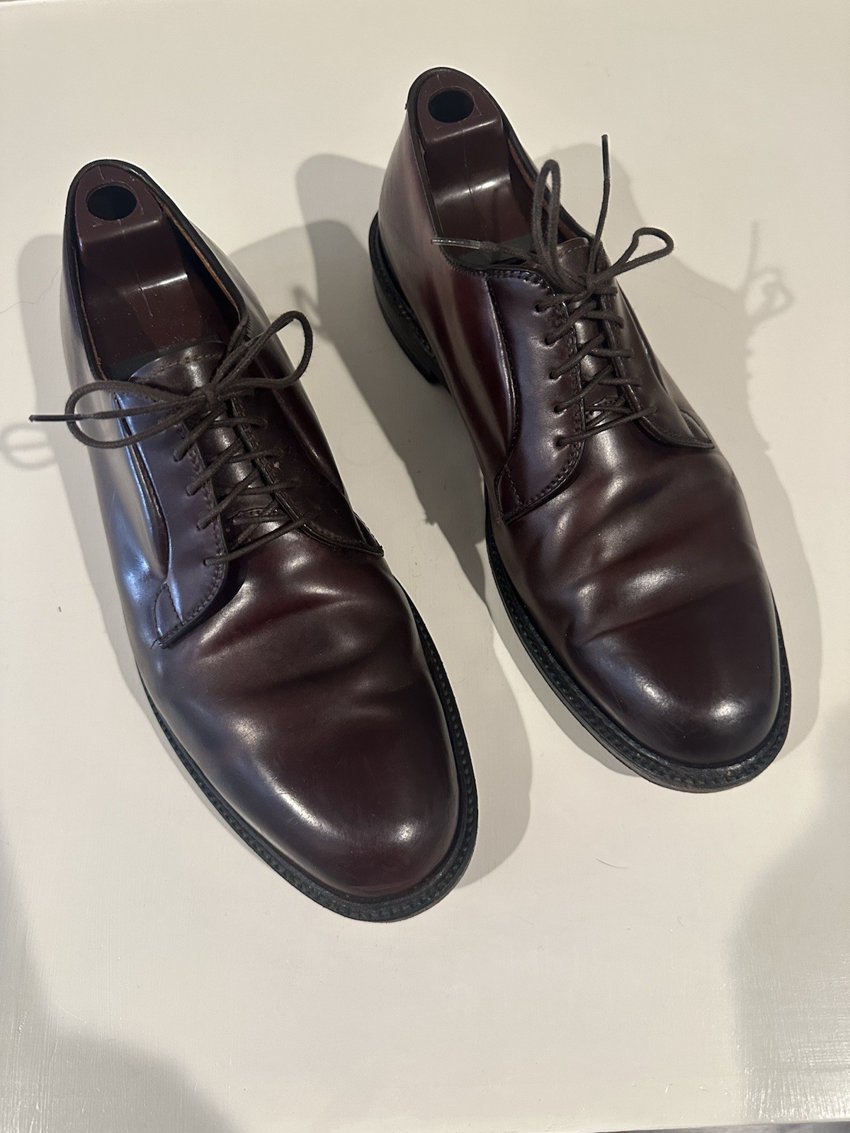 Alden 990 Color 8 Shell Cordovan Plain Toe Blucher