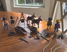 Rare Vintage 1987 Playmobil 3747 Gold Miners Panning Mining Playset Old West