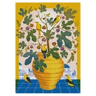 Santorini 1000 Puzzle Fruit Filled Fig Tree Cloudberries Small Batch W/Poster