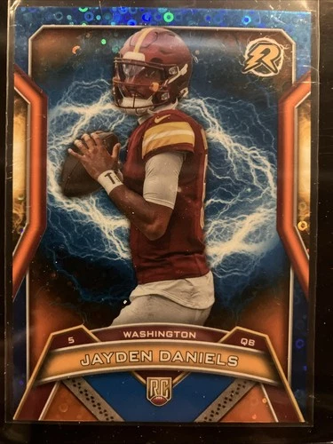 2024 Topps Resurgence Jayden Daniels (RC) Rookie Blue Disco