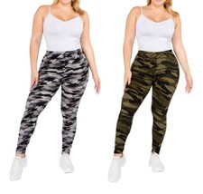 Camo Legging Women's Green Olive Camo  Gray Black Camo Full Legging New