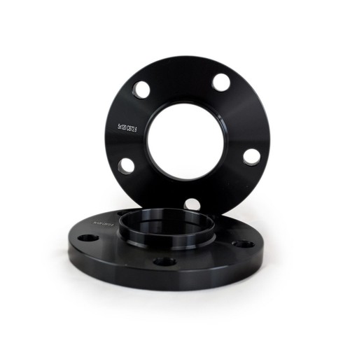15mm Black Wheel Spacers for BMW 5 Series F models + bolts 72.6CB 5x120 - Picture 2 of 6