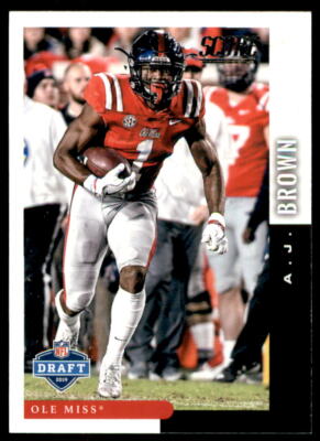 2019 Score NFL Draft 2019 Brown Ole Miss Rebels #DFT-10