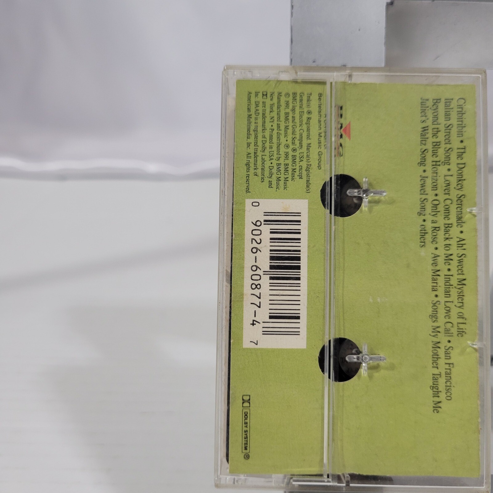 RCA Victor San Francisco Jeanette MacDonald Favorites Gold Seal Cassette