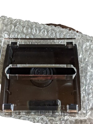 Post-It Pop-Up Sticky Note Weighed Dispenser Heavy Duty 3M, Clear Top, Black