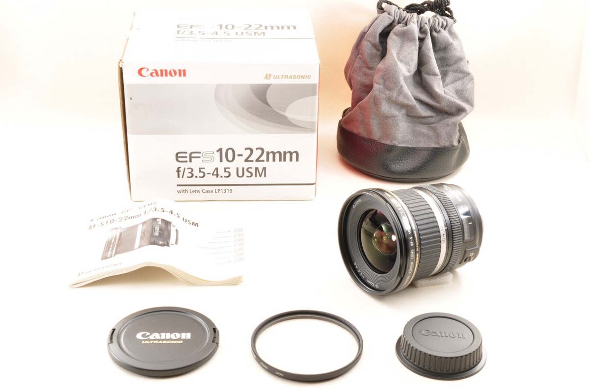 Canon EF-S 10-22mm F/3.5-4.5 USM SLR Zoom Lens w/BOX Near Mint +5