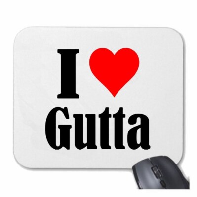 MOUSEPAD Mauspad I Love Gutta Ich Liebe Gutta