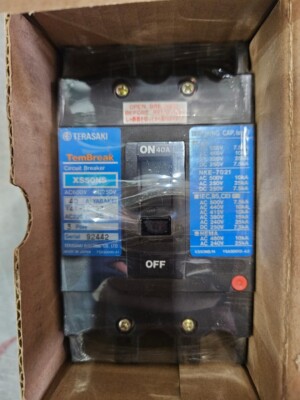 Terasaki XS50NS Circuit Breaker 3 Poles 40 A