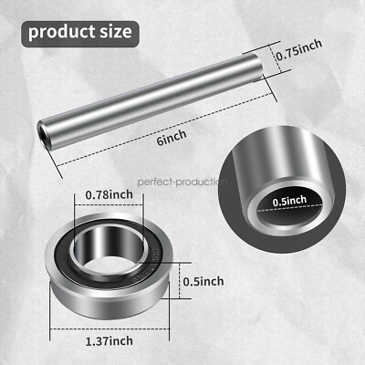 Husqvarna Z248f Parts Stainless Steel Axle & Bearing Kit (2-Pack