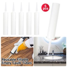 5/10PCS Reusable Fillable Empty Caulk Tubes For Home Supplies NEW