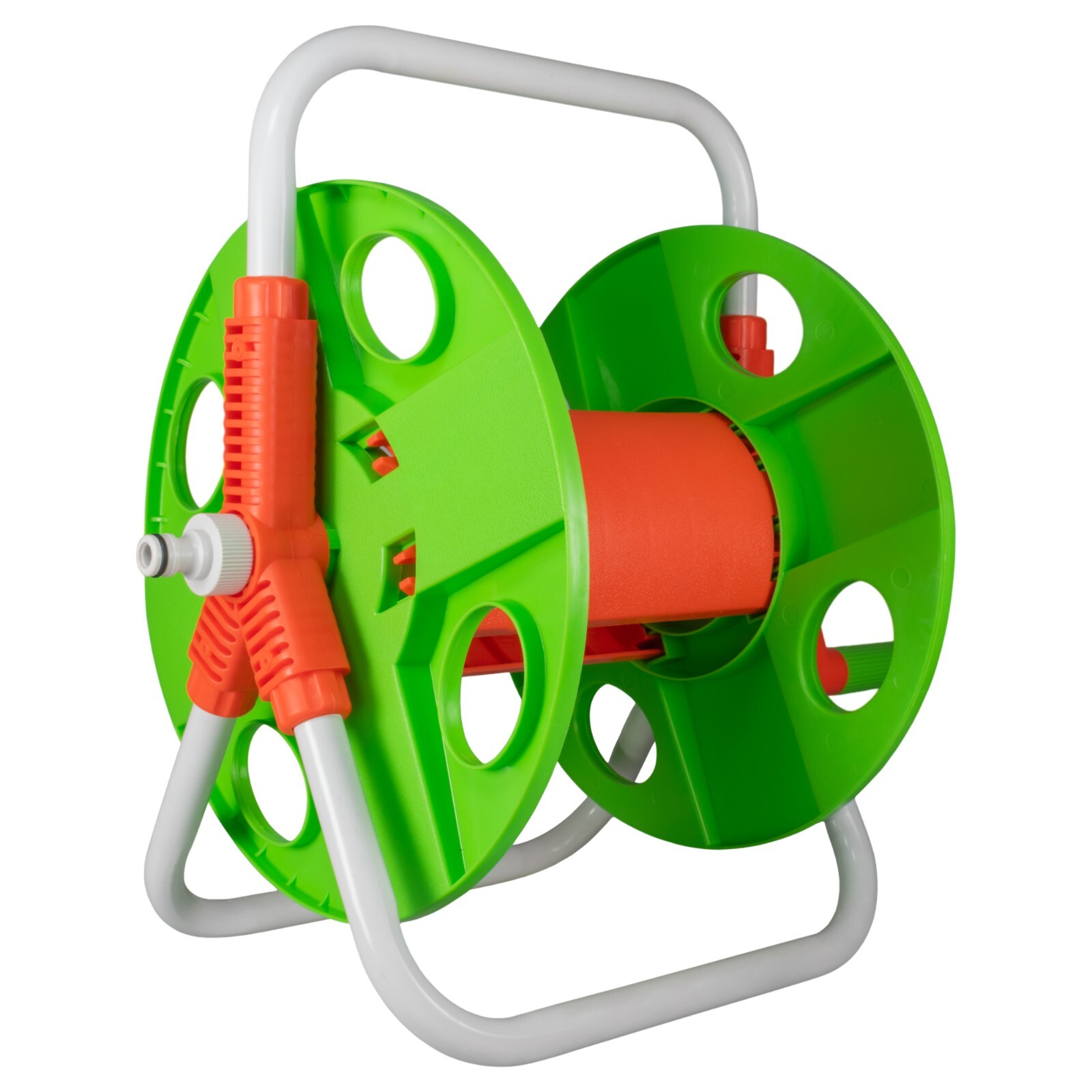 Floor Standing Garden Hose Reel Holds 20m – Pre-Assembled Patio Watering Cart