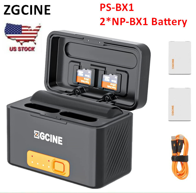 ZGCINE PS-BX1 Wireless Charging Box Case 2 Battery kit for Sony
