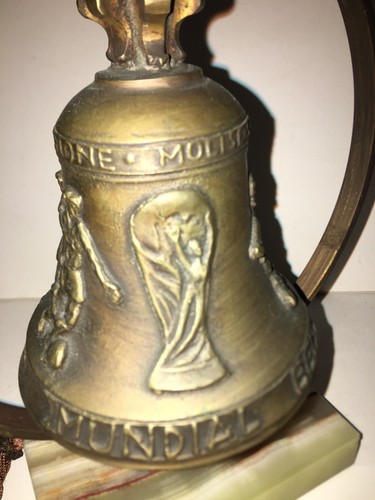 WM Spanien 1982 Souvenir Marinelli Bronze Glocke Fußball Sieger Italien - Bild 6 von 22