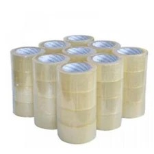 Heavy Duty Sealing Packing | Shipping | Box Tape | Clear | **12 Rolls Carton