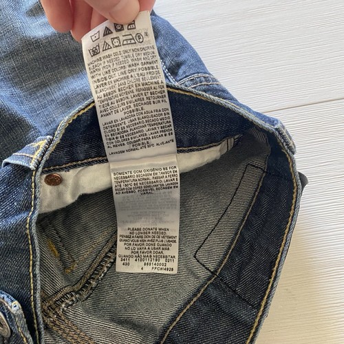 Jeans Levis 514 30x32 ajustados rectos denim azul lavado oscuro bolsillos con cremallera - Imagen 8 de 17