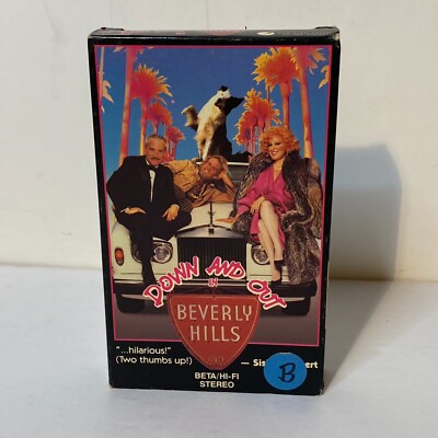 Down and Out in Beverly Hills  1987 Bette Midler *BUY 2 GET 1 FREE BETAMAX*