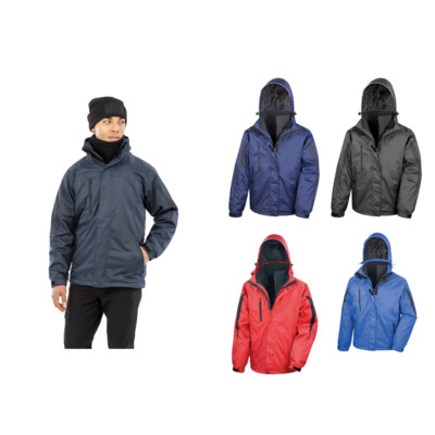 Result Herren innerer Reisejacke Winterbekleidung wasserdicht Kapuzenmantel r400