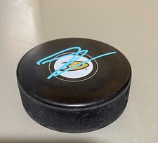 Frank Vatrano signed Anaheim Ducks puck  autographed    proof