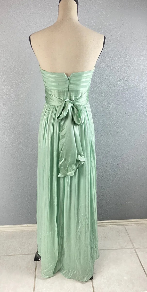 BCBGMAXAZRIA Women's Alicia Silk Opaline Green Charmeuse