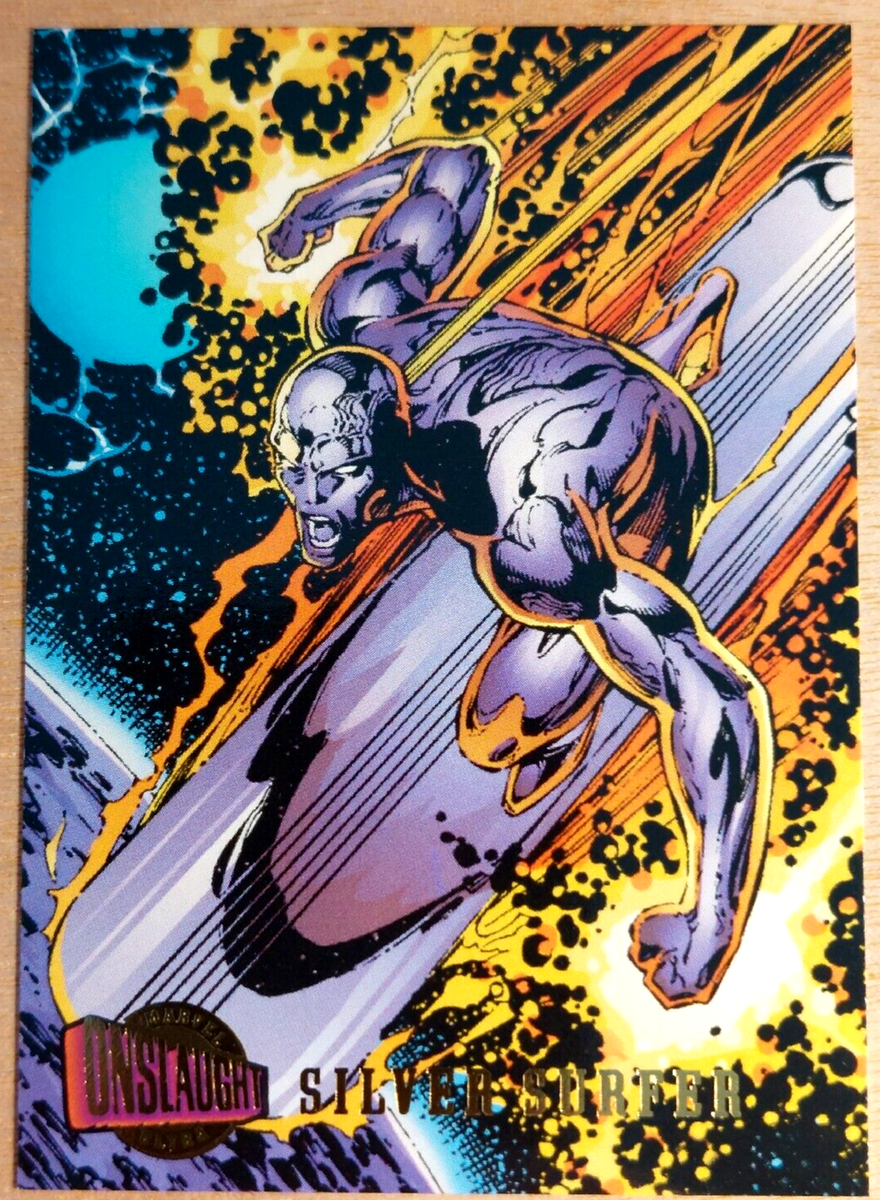 SILVER SURFER 1996 Fleer Ultra Marvel Onslaught Card #96 NM