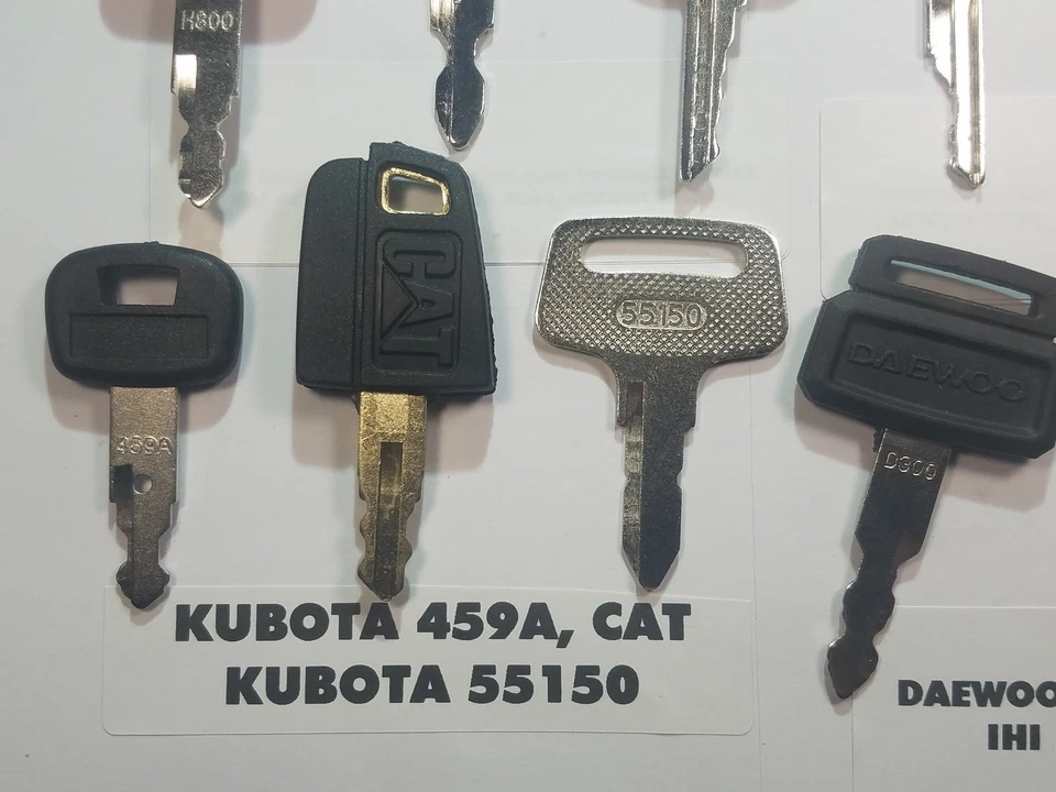 (12) Keys Cat, John Deere, Komatsu, Kato, John Deere, Kubota, Bobcat, Liebherr - Image 3 of 4