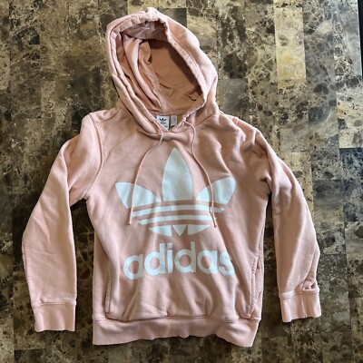 Adidas women’s pink pullover hoodie size small