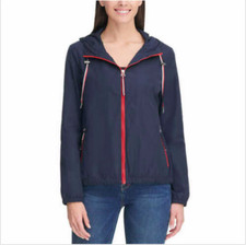 Tommy Hilfiger Women's Windbreaker Jacket Navy Size S