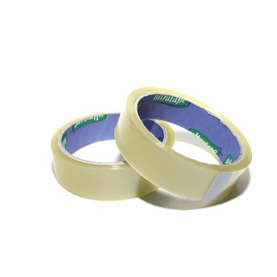 Materiale Scolastico Rotolo Di Nastro Adesivo Per Imballaggio Ultratape - 19 Mm X 33 Metri, Trasparente, Strappo Facile Nastro Trasparente 33 Metri - Foto 2