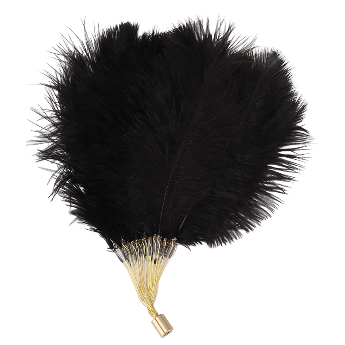 Black feather table lamp deals