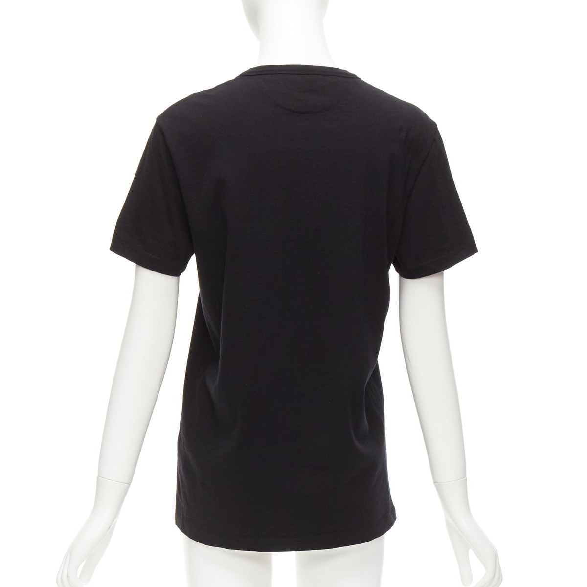 TOM WOOD SLICED TOPS ブラック Tシャツ カットソー TOM FORD black TF logo embroidered pocketed round neck