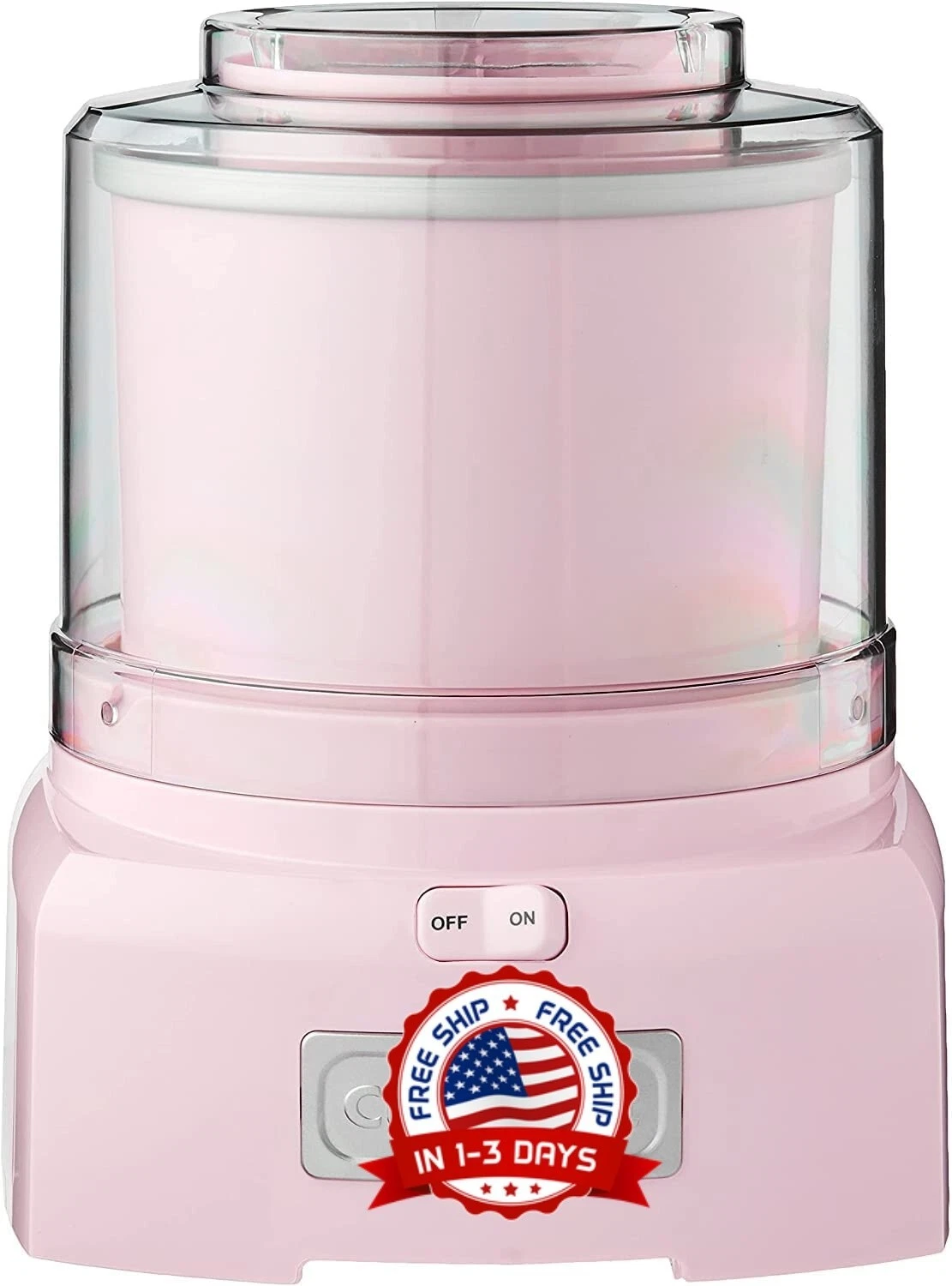 Maquina Para Hacer Helado Y Yogurt Electrica Mezclador Profesional 1.5 Cuarto