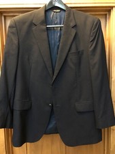 JoS A Bank Men  s Two Button Blazer. Navy, 44R. 100 Wool. Excellent Condition