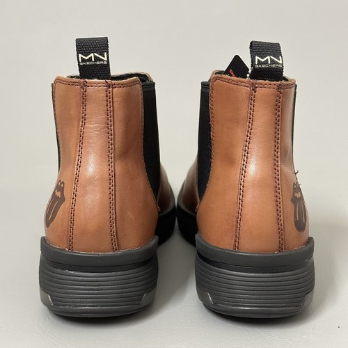 Mark Nason Skechers x Rolling Stones Chelsea Boots Men’s Sz 12 Brown - Picture 3 of 14