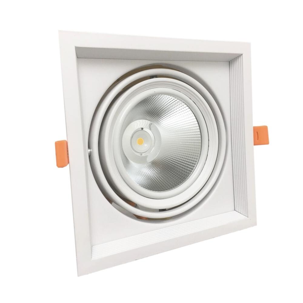 Kit Incasso AR111 20W Vivalamp - Ghiera Orientabile e LED COB Alta Resa