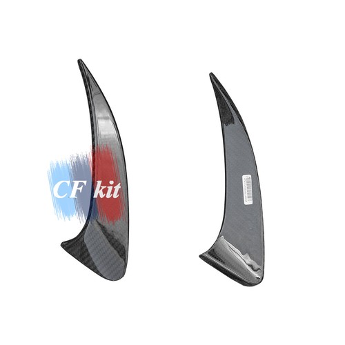 FOR MERCEDES BENZ W118 CLA35 A45 AMG DRY CARBON FIBER REAR BUMPER FINS SPLITTE - Foto 2 di 14