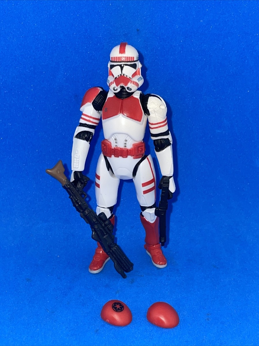 STAR WARS ROTS SHOCK CLONE TROOPER LOOSE COMPLETE